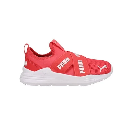 PUMA проводной запустить логотип поскользнуться на молодежи девочек розовый кроссовки повседневные туфли 381994-03 - Изображение 1 из 4