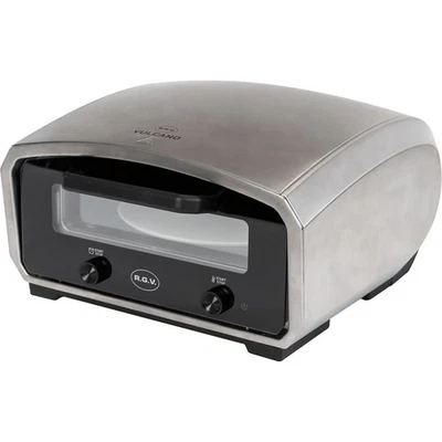 Forno pizza RGV Vulcano con piatto girevole temperatura fino a 450 - Immagine 1 di 4