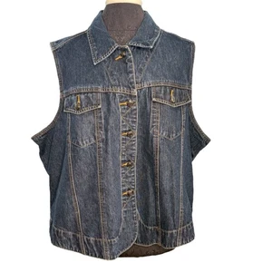Vintage St. John's Bay Jeansweste Damen Übergröße 22 W Jeans klassisch Western South - Bild 1 von 11