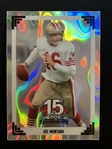 Hoja 2025 15 aniversario NSCC RC paquete promocional 91B-62 Joe Montana/15 - Imagen 1 de 2