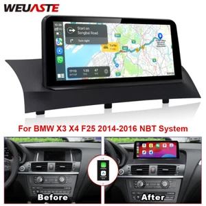 10.25 inch Car Linux Screen Radio Player For BMW X3 X4 F25 2014-2016 NBT System - Foto 1 di 12