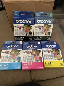Brother LC51C/LC51M/LC51Y und 2 LC51BK - Bild 1 von 1