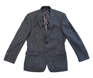 RALPH LAUREN BLACK LABEL Blazer Herren 40S Slim Fit Schwarz Hahnentritt 100% Wolle - Bild 1 von 12