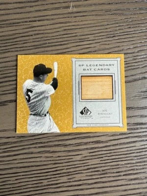 Joe Dimaggio 2001 Upper Deck SP Legendary Bat Cards Yankees B-JD - Image 1 of 2