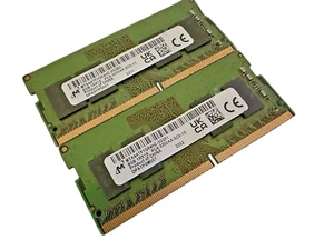 LAPTOP RAM - 2x MICRON | 8GB | DDR4 | 1Rx8 | PC4-3200AA | PC4-2560 | TESTED - Picture 1 of 1