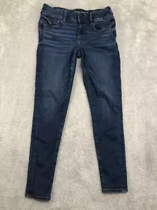 American Eagle Jeans Womens 12 Long Next Level Stretch Super Low Rise Jegging - Picture 1 of 17