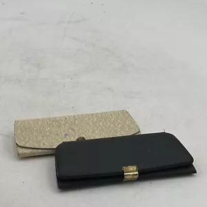 2 Vintage Eyeglass Cases 1950s-1960s Mid Century Modern Mad Men Style Case Only - Picture 1 of 7