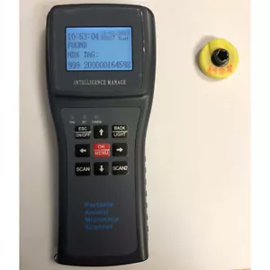 Handheld Digital Pet ID Chip Scanner Rechargeable Animal Microchip RFID Reader - Picture 1 of 2