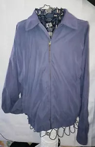 Roundtree & Yorke Outdoors MENS LARGE Winter Jacket Coat Nylon Soft Blue Gray - Picture 1 of 8