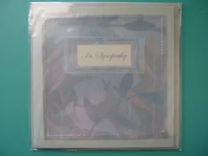 Sympathy Condolence Greeting Card Embellished Paper Magic Group - Picture 1 of 2
