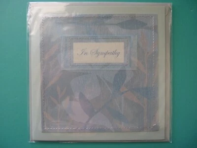 Sympathy Condolence Greeting Card Embellished Paper Magic Group - Image 1 of 2