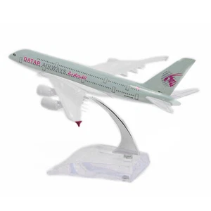 1:400 16cm A380 Qatar Airways Plane Metal Airplane Model Plane Alloy Plane Model - Picture 1 of 11