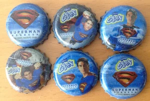 *S* Complete Set "Superman" Bottle Caps From Venezuela by Golden (Pepsi/Polar) - Picture 1 of 1