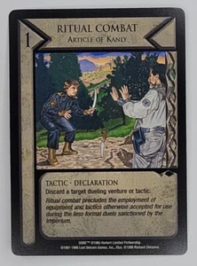 DUNE CCG JUEZ DEL CAMBIO 2 JOTC RITUAL COMBATE ARTÍCULO DE KANLY TARJETA RARA - Imagen 1 de 2