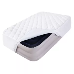 Twin Air Mattress Pad Sheets Cover, Air Mattress Topper Protector Plush Quilt... - Picture 1 of 6