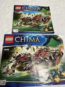 Lego #70006 Legends Of Chima Cragger Command Ship INSTRUCTION MANUALS ONLY 1 & 2 - Picture 1 of 5