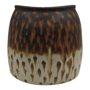 Studio Art Pottery Lava Glaze Vase Signed - Picture 1 of 9