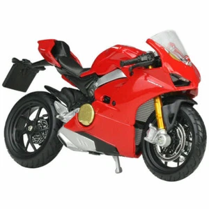 Bburago 1:18 Ducati Panigale V4 Red MOTORCYCLE BIKE DIECAST MODEL NEW IN BOX - Picture 1 of 4