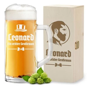 Boccale Birra 0,5 Litro E Scatola Con Personalizzata Incisione - Regalo Uomo - Bild 1 von 56