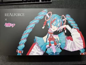 Topre REALFORCE x Hatsune Miku Collaboration GX1 Gaming Keyboard 45g Used - Picture 1 of 3