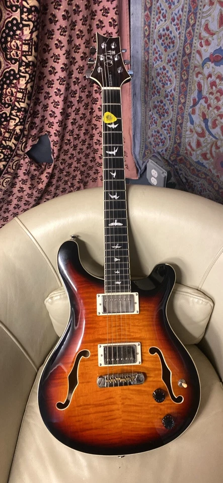 PRS SE Hollowbody II Electric Guitar - Tricolor Burst - Image 1 of 4