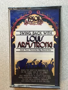 Swing Back with LOUIS ARMSTRONG Just For Records Jazz Cassette audio tape - Picture 1 of 8