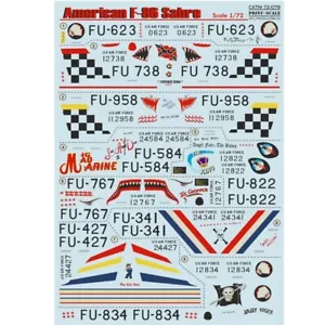 Print Scale 72-079 Decal for airplane 1:72 F-86E Sabre The complete set 2 leaf - Bild 1 von 24