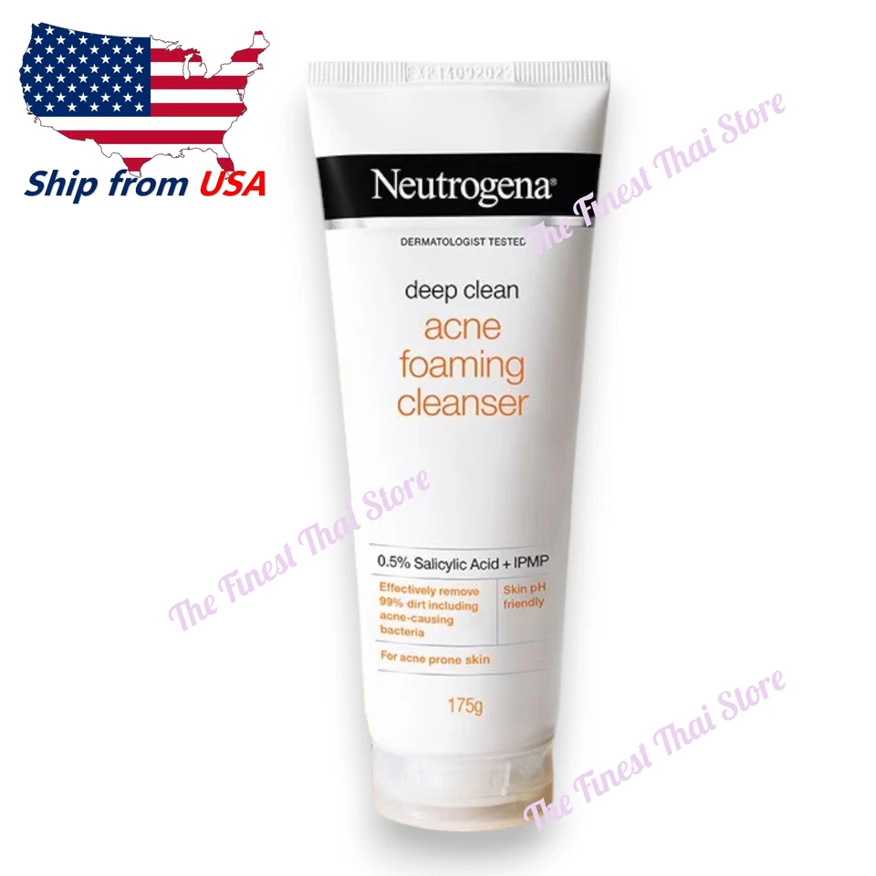 Limpiador en espuma para acné Neutrogena Deep Clean 175 g, envío desde EE. UU. Foto 1 de 1