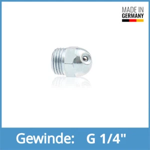 DIN 3405 D2 G 1/4" acciaio zincato capezzolo di lubrificazione a imbuto capezzolo di lubrificazione - Foto 1 di 1