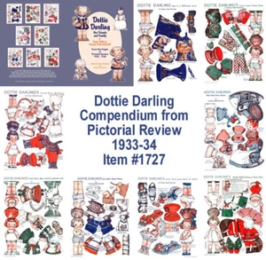 SALE! Paper Doll Compendium, "DOTTIE DARLING, Her Friends and Family": #1727 - Picture 1 of 3