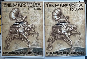 par de folletos Mars Volta (2) firmados por Santa Bárbara Emek - Imagen 1 de 1