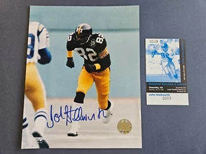 JOHN STALLWORTH Signed Autographed 8x10 Pittsburgh Steelers Photo w/ Show Ticket - Picture 1 of 3