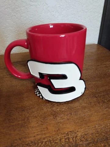 DALE EARNHARDT #3  RED 3D NASCAR COFFEE MUG - NEW Cover