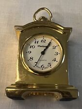 Vintage Platinum Mini Clock 