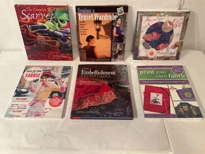 Lot 6 Fabric Books Kake-Jiku Origami Print Your Own with Bend the Rules Scarves - Picture 1 of 18