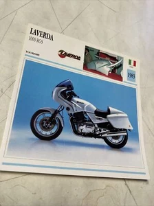 Laverda 1000 Rgs 1983 Enchufe Tarjeta Moto Desde Colección Atlas - Imagen 1 de 2