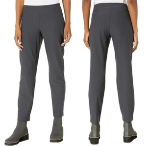 Eileen Fisher Washable Stretch Crepe Pant, Gray, Size Medium Pull On - Picture 1 of 5