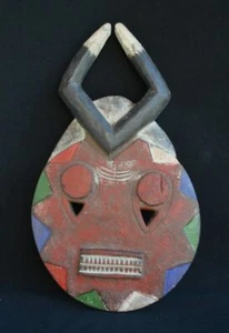 Masque Africain BAOULE lunaire ou Kplé Kplé (Côte d'Ivoire) - Picture 1 of 6