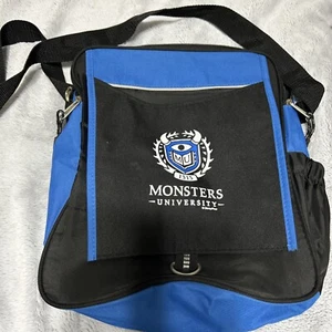 BORSA CORTA PER LAPTOP MESSENGER NERA TESSUTO ETCHISON Monsters University Disney - Foto 1 di 1