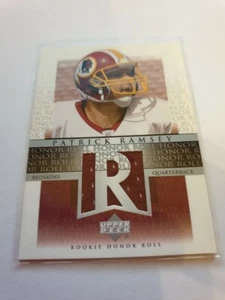 Tarjeta camiseta de novato 2002 Upper Deck Patrick Ramsey. Pieles rojas de Washington - Imagen 1 de 1