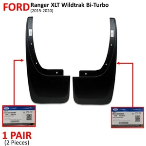 For Ford Ranger XLT Wildtrak 2015 20 Rear L+R Splash Guard Mud Flap Fender - Picture 1 of 8