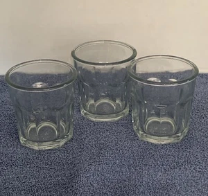 (3) Anchor Hocking *RETIRED* Bistro 12 Oz HEAVY Clear Glass Flat Tumbler - Picture 1 of 4
