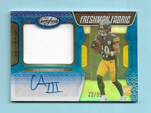 2022 Calvin Austin III Certified Freshman Fabric Rookie AUTO/JERSEY Card! /99! - Picture 1 of 2