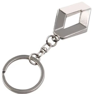 🔑 Porte-clés Logo Renault Métal Chromé – Emblème Auto Neuf Keychain - Bild 1 von 2