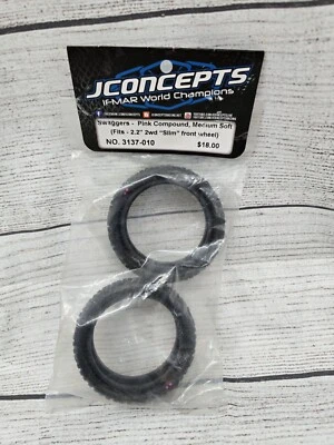 JConcepts Swaggers 2.2" 2WD Front Buggy Carpet Tires (2) (Pink) [JCO3137-010] - Image 1 of 2