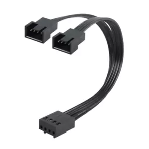 Motherboard Fan Splitter Cable 4Pin PWM, Supports Two Fan, Short 10cm 3.94in - Afbeelding 1 van 8