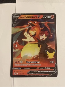 Lance's Charizard V SWSH133 Pokemon Celebrations 25th Anniversary JUMBO CARD - Picture 1 of 3