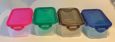 4  Lock & Lock LocknLock  Vorratsdosen  Set  FARB MIX 600 ml / HPL 811 - Bild 1 von 3