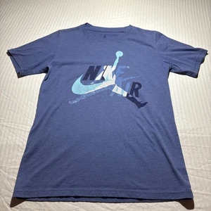 Jungen Nike Air Jordan blaues T-Shirt Large - schneller Versand - Bild 1 von 4