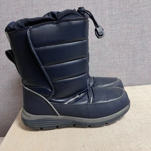 Botas de nieve de invierno Land's End para jóvenes aisladas con ráfaga azul marino talla 2M - Imagen 1 de 7